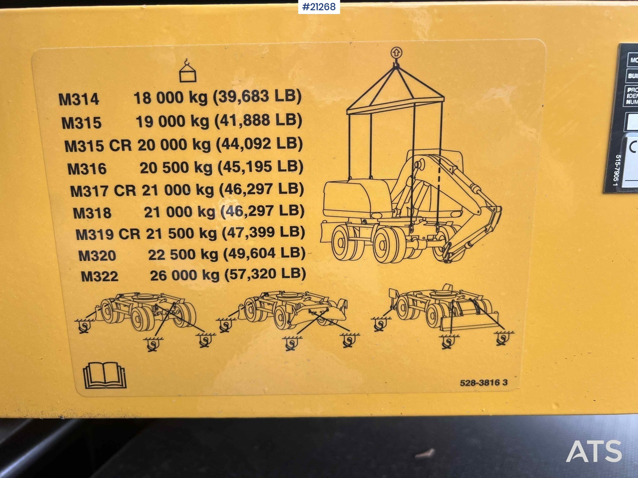حفارة على عجلات CAT M315: صور 38
