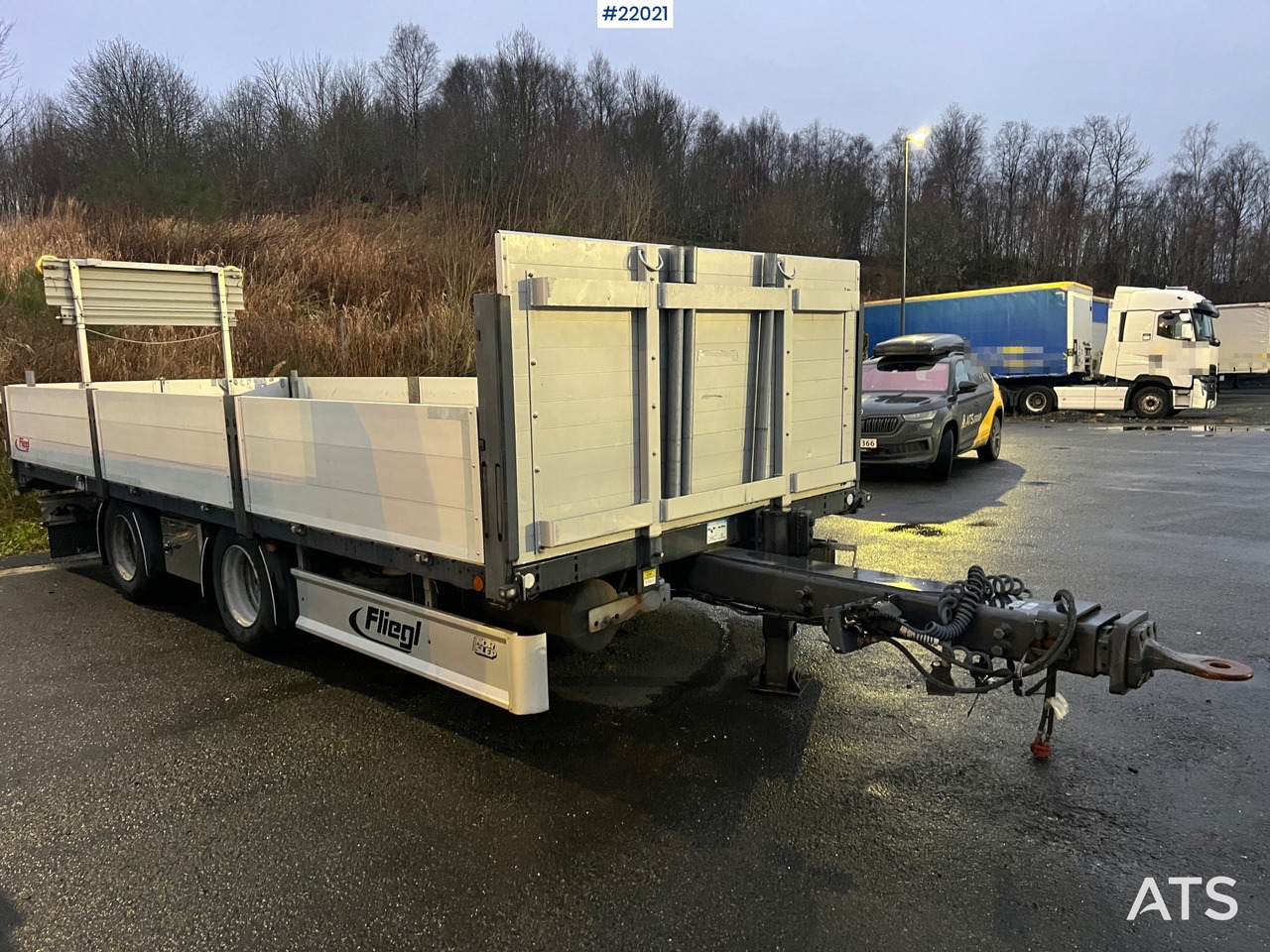 Fliegl Fahrzeugbau tps 200 2 akslet planenger m/Nedfellbare aluminiums lemmer - مقطورات مسطحة: صور 1 Fliegl Fahrzeugbau tps 200 2 akslet planenger m/Nedfellbare aluminiums lemmer - مقطورات مسطحة: صور 1