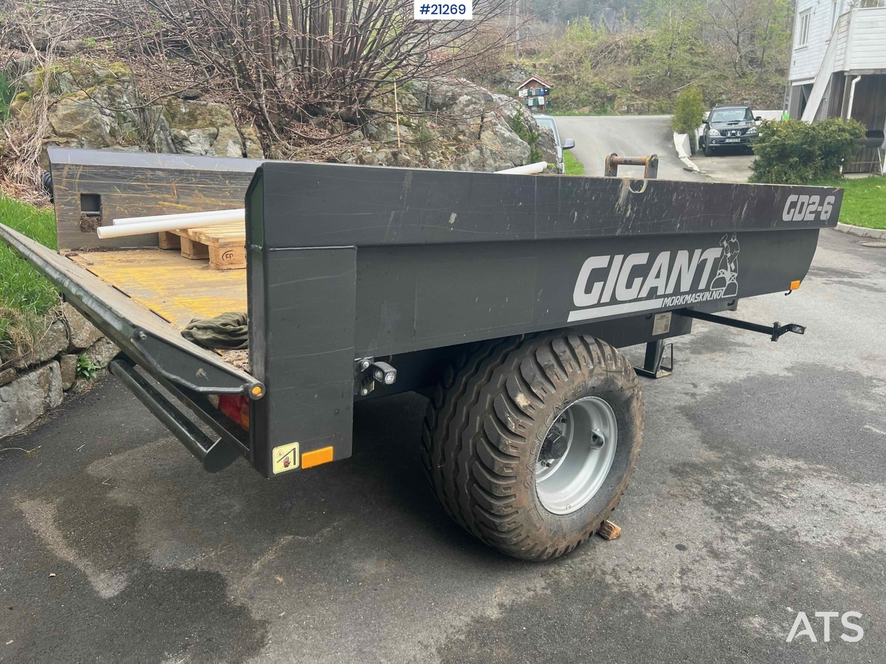 مقطورة لنقل المعدات Gigant Hjulmaskin Henger: صور 22