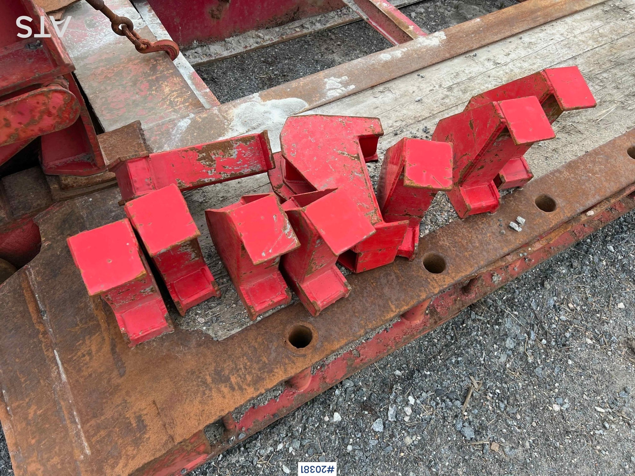 عربة مسطحة منخفضة نصف مقطورة Hafo 1980 Hafo 3 akslet Brønntralle Rep.Objekt: صور 12