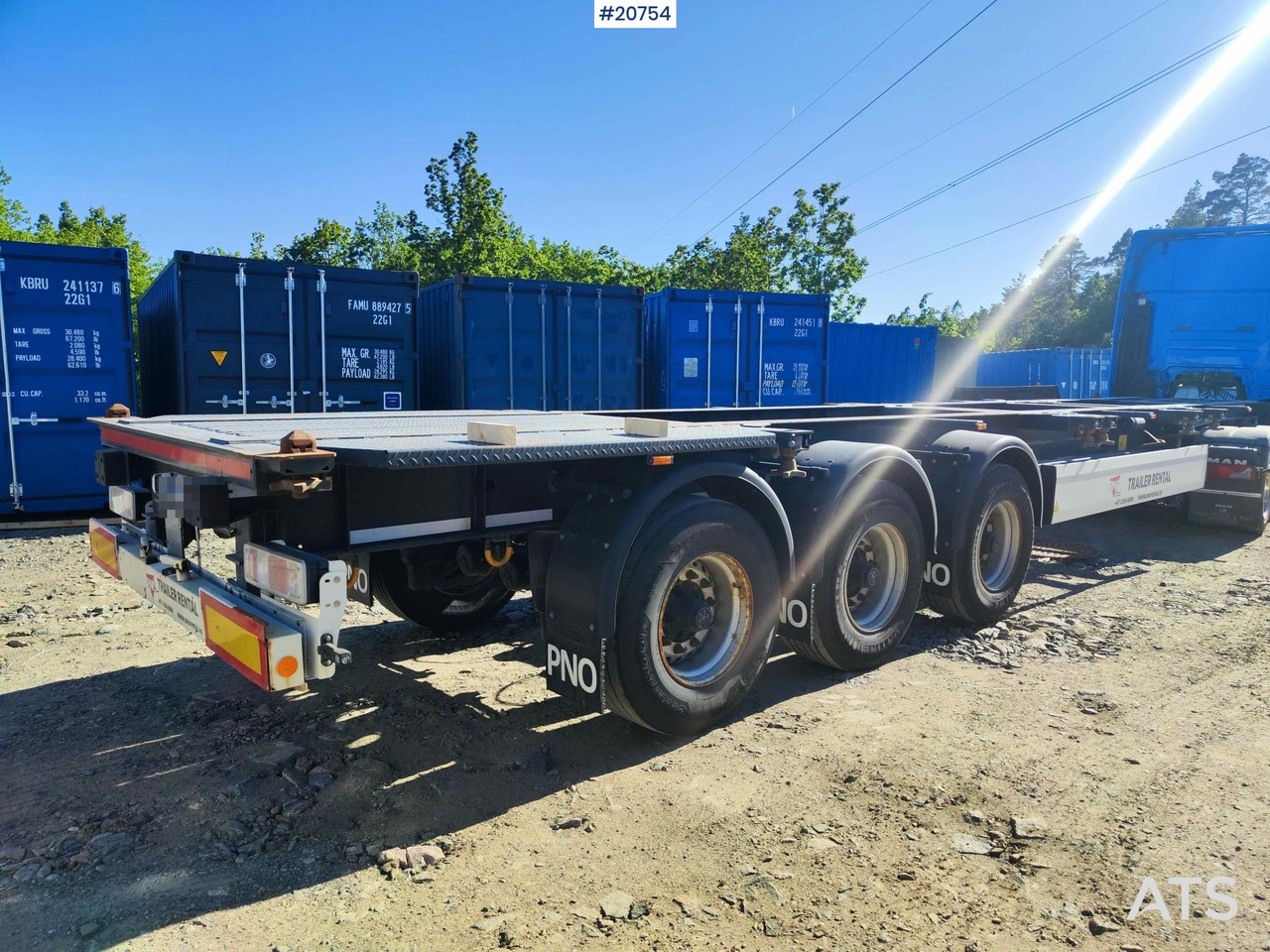 شاحنات الحاويات / جسم علوي قابل للتغيير نصف مقطورة Krone containerhenger: صور 17