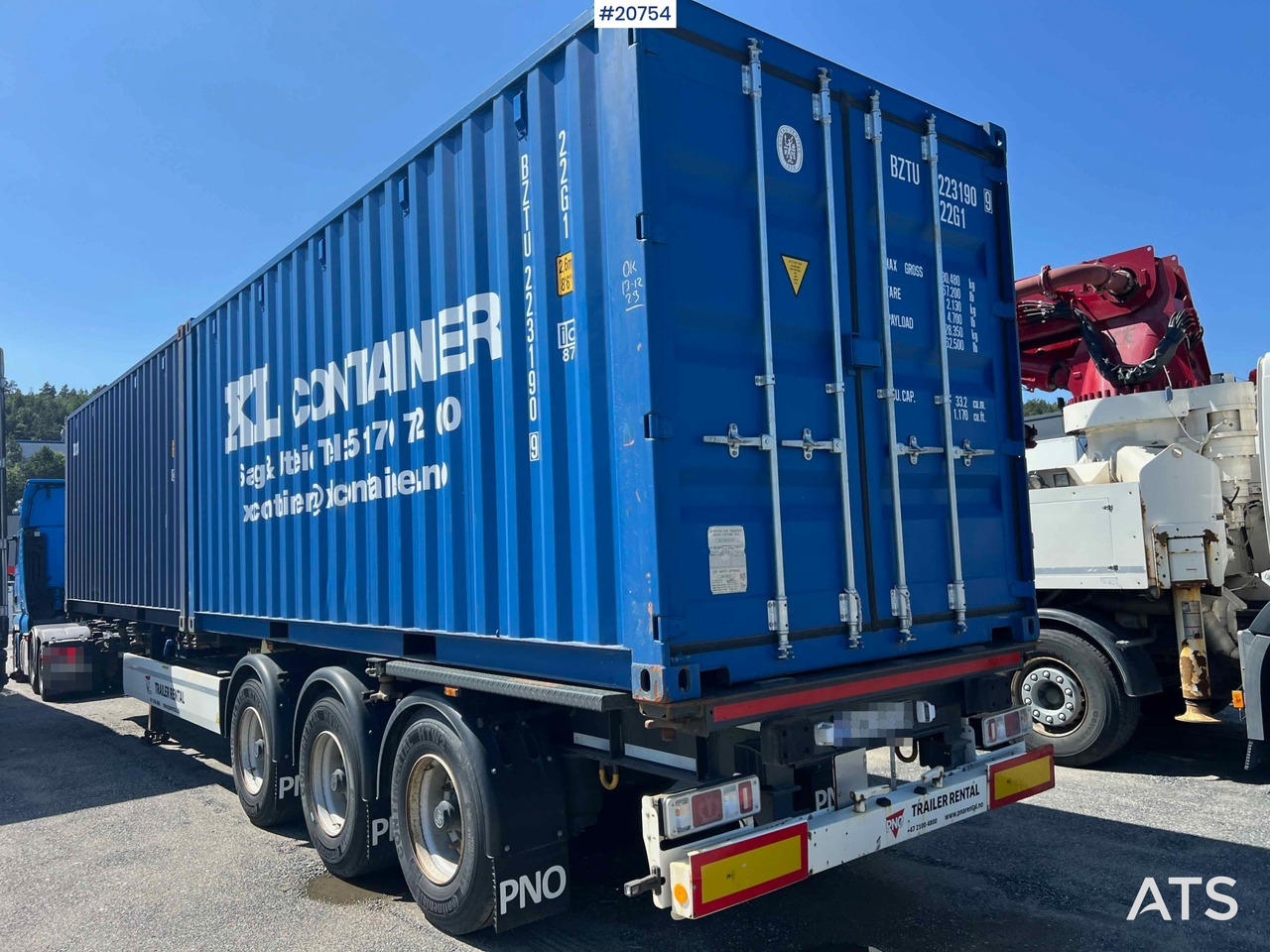 شاحنات الحاويات / جسم علوي قابل للتغيير نصف مقطورة Krone containerhenger: صور 7