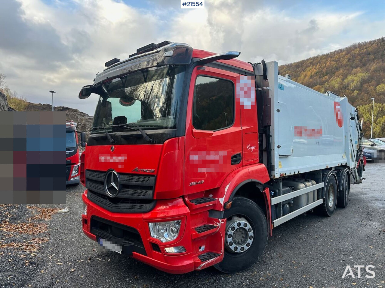 Mercedes Actros 2543 6x2 2 – kammers komprimatorbil m/ 2020 JOAB Anaconda twin påbygg - شاحنة القمامة: صور 4 Mercedes Actros 2543 6x2 2 – kammers komprimatorbil m/ 2020 JOAB Anaconda twin påbygg - شاحنة القمامة: صور 4