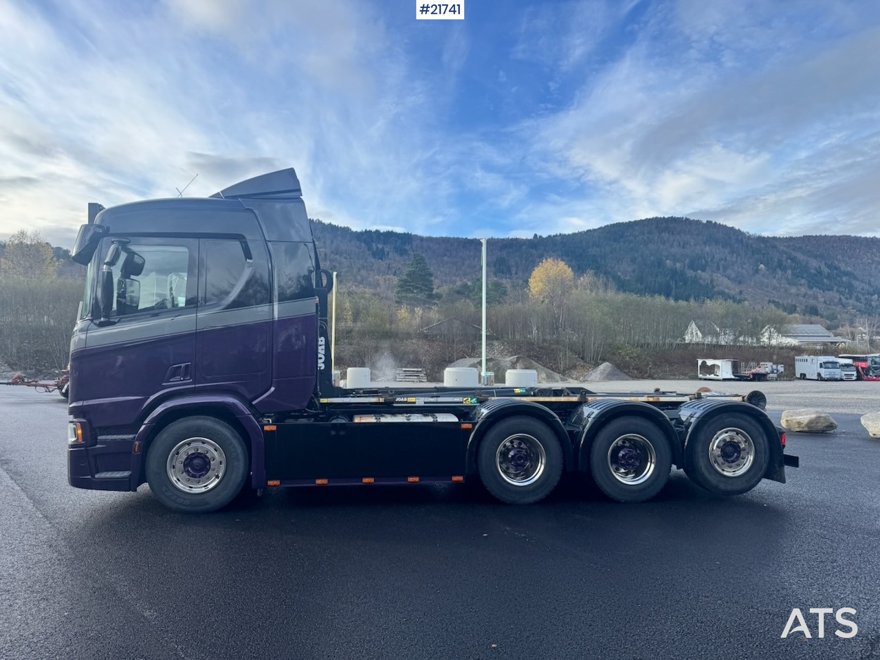 Scania 2018 Scania R580 Tridem Krokbil m/ Kranhydraulikk. Nylakkert! - شاحنة ذات الخطاف: صور 3 Scania 2018 Scania R580 Tridem Krokbil m/ Kranhydraulikk. Nylakkert! - شاحنة ذات الخطاف: صور 3