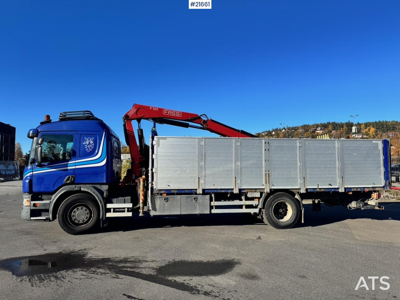 Scania Scania P320 4x2 Kranbil m/ 16,5 t/m Fassi kran og Løftelem. - شاحنة كرين: صور 4 Scania Scania P320 4x2 Kranbil m/ 16,5 t/m Fassi kran og Løftelem. - شاحنة كرين: صور 4