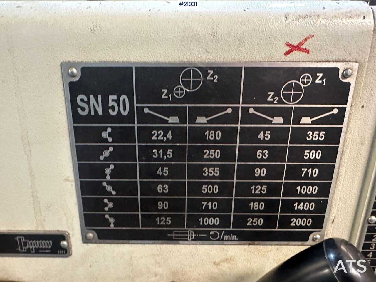 Trenchin SN 50 C - مخرطة معدنية: صور 5 Trenchin SN 50 C - مخرطة معدنية: صور 5