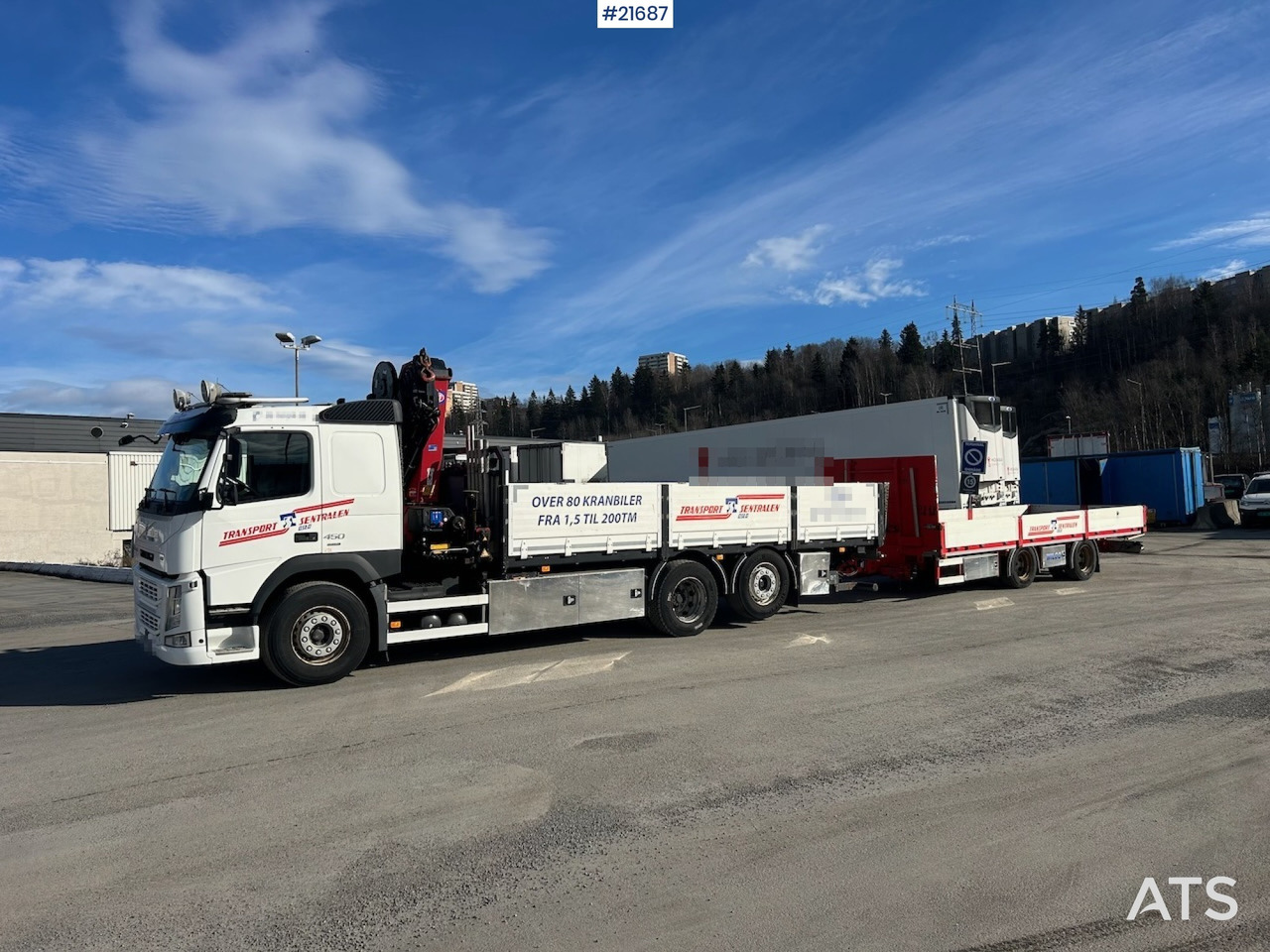 Volvo Volvo FM450 Kranbil m/ 21 t/m HMF kran og Løftelem. 194 000 km! - شاحنة كرين: صور 2 Volvo Volvo FM450 Kranbil m/ 21 t/m HMF kran og Løftelem. 194 000 km! - شاحنة كرين: صور 2