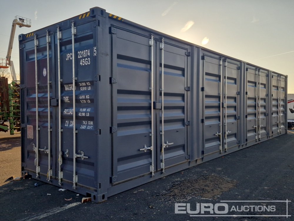 2025 40' HQ Container, One Side 4 Doors, One End Door, Lock Box, Side Forklift Pockets - حاوية شحن: صور 1 2025 40' HQ Container, One Side 4 Doors, One End Door, Lock Box, Side Forklift Pockets - حاوية شحن: صور 1