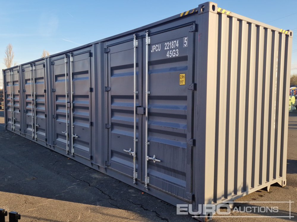 2025 40' HQ Container, One Side 4 Doors, One End Door, Lock Box, Side Forklift Pockets - حاوية شحن: صور 4 2025 40' HQ Container, One Side 4 Doors, One End Door, Lock Box, Side Forklift Pockets - حاوية شحن: صور 4