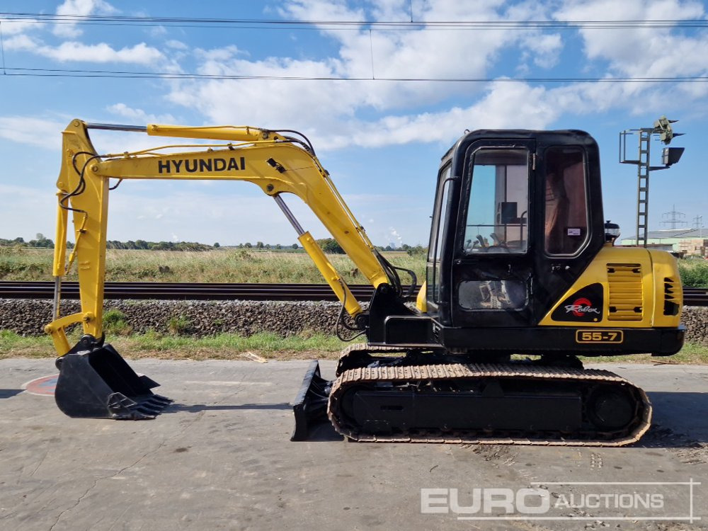 Hyundai R55-7 - حفارة مصغرة: صور 2 Hyundai R55-7 - حفارة مصغرة: صور 2