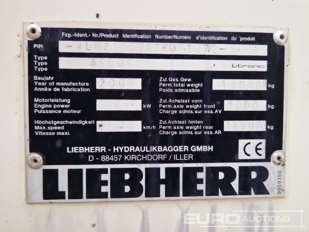 حفارة على عجلات Liebherr A900C: صور 48 حفارة على عجلات Liebherr A900C: صور 48