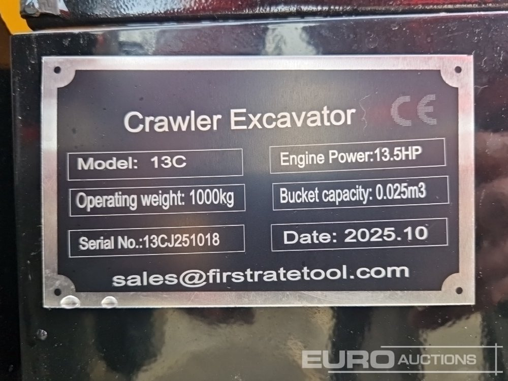 Unused 2025 Miva VA13C - حفارة مصغرة: صور 1 Unused 2025 Miva VA13C - حفارة مصغرة: صور 1