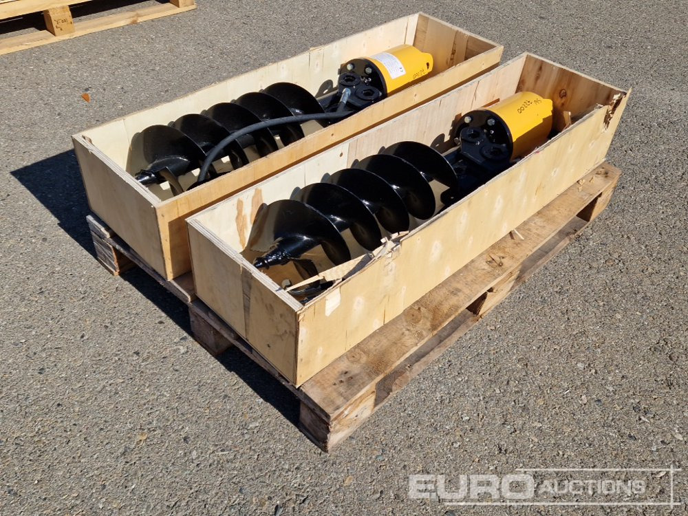 Unused KV200 Auger to suit Mini Excavator (2 of) / Ahoyador (2 of) - الحفر اوجير - حفارة مصغرة: صور 1 Unused KV200 Auger to suit Mini Excavator (2 of) / Ahoyador (2 of) - الحفر اوجير - حفارة مصغرة: صور 1