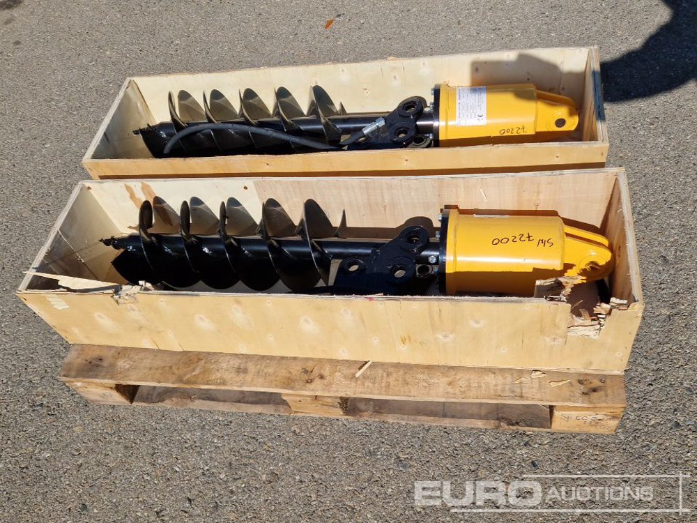 Unused KV200 Auger to suit Mini Excavator (2 of) / Ahoyador (2 of) - الحفر اوجير - حفارة مصغرة: صور 2 Unused KV200 Auger to suit Mini Excavator (2 of) / Ahoyador (2 of) - الحفر اوجير - حفارة مصغرة: صور 2