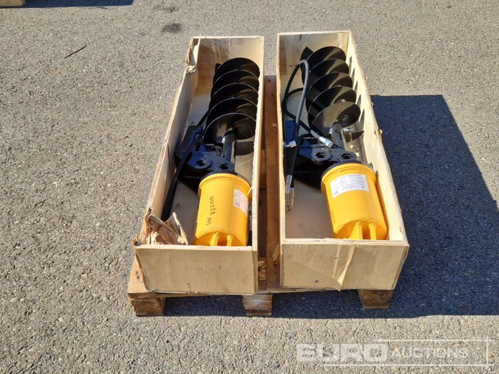 Unused KV200 Auger to suit Mini Excavator (2 of) / Ahoyador (2 of) - الحفر اوجير - حفارة مصغرة: صور 4 Unused KV200 Auger to suit Mini Excavator (2 of) / Ahoyador (2 of) - الحفر اوجير - حفارة مصغرة: صور 4