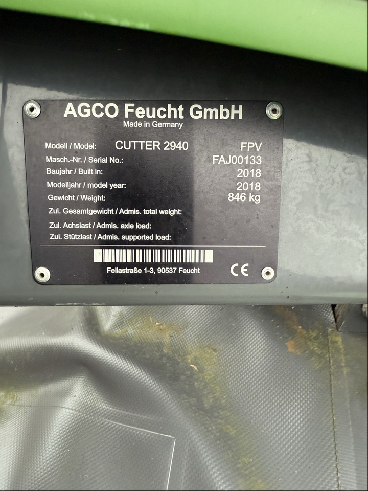 Fendt Frontmähwerk Cutter 2940 FPV - جزازة: صور 2 Fendt Frontmähwerk Cutter 2940 FPV - جزازة: صور 2