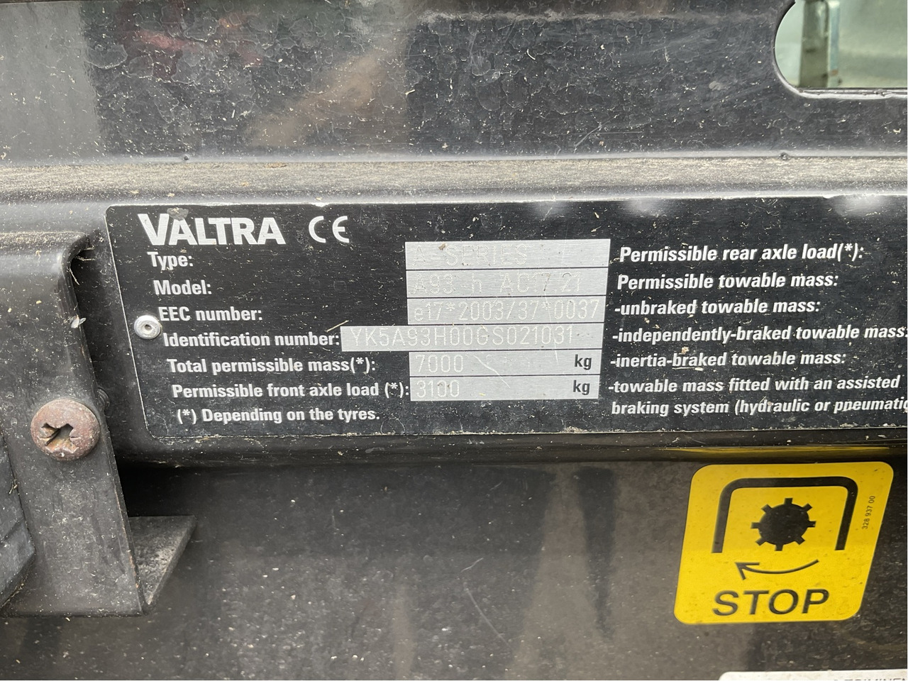 Valtra A 93 - جرار: صور 2 Valtra A 93 - جرار: صور 2
