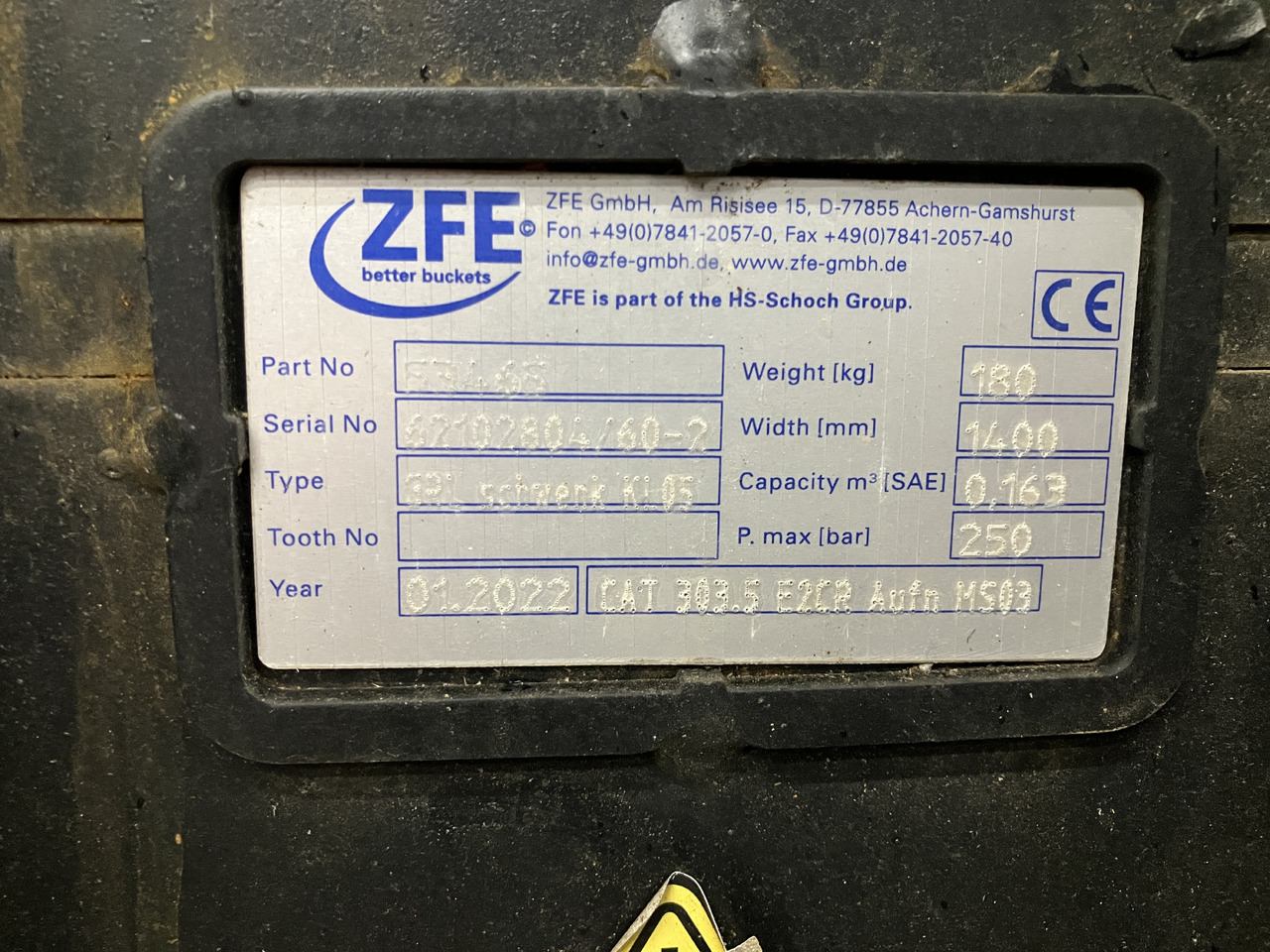 ZFE Grabenräumlöffel hydr. 1400mm - حفارة: صور 2 ZFE Grabenräumlöffel hydr. 1400mm - حفارة: صور 2