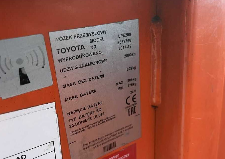 BT LPE200 - معدات الرفع منخفض المستوى: صور 4 BT LPE200 - معدات الرفع منخفض المستوى: صور 4