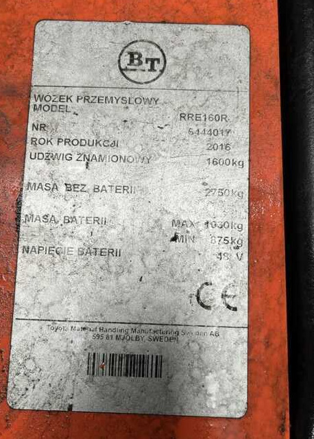 BT RRE160R - شاحنة مناولة: صور 4 BT RRE160R - شاحنة مناولة: صور 4