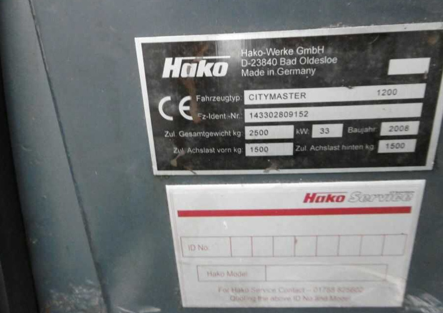 Hako CityMaster 1200 إيجار Hako CityMaster 1200: صور 8