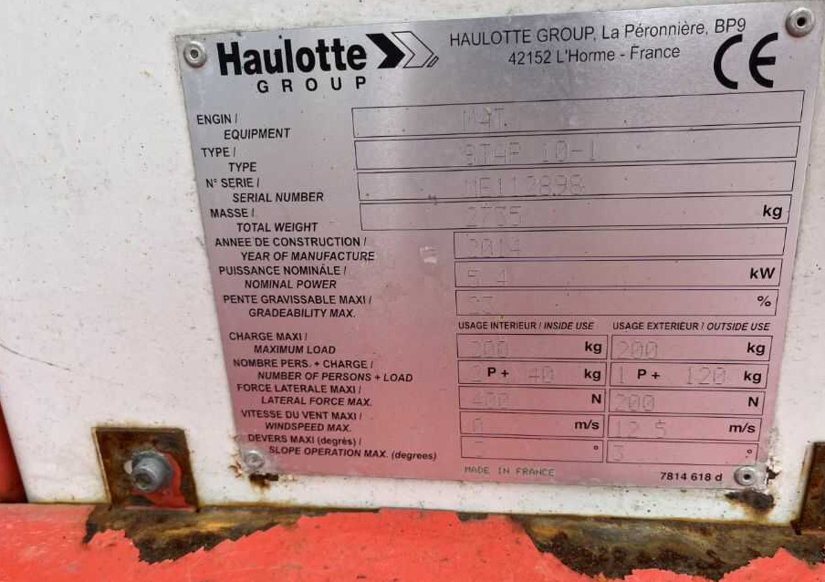 Haulotte STAR 10-1 - الرأسي رفع الصاري: صور 4 Haulotte STAR 10-1 - الرأسي رفع الصاري: صور 4