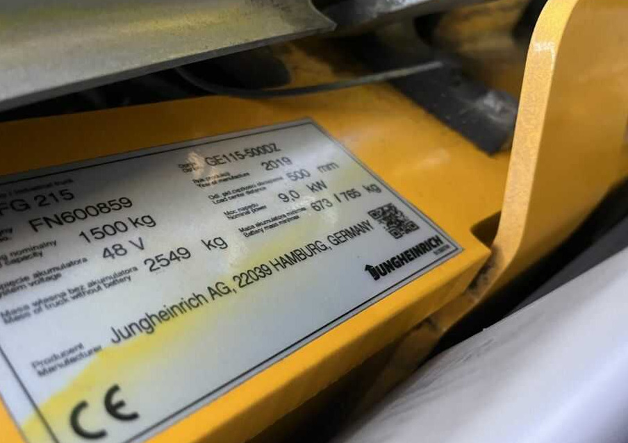 Jungheinrich EFG215 - رافعة شوكية كهربائية: صور 4 Jungheinrich EFG215 - رافعة شوكية كهربائية: صور 4