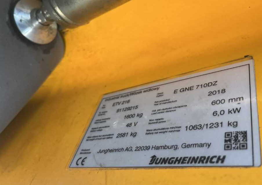 Jungheinrich ETV216 - شاحنة مناولة: صور 4 Jungheinrich ETV216 - شاحنة مناولة: صور 4