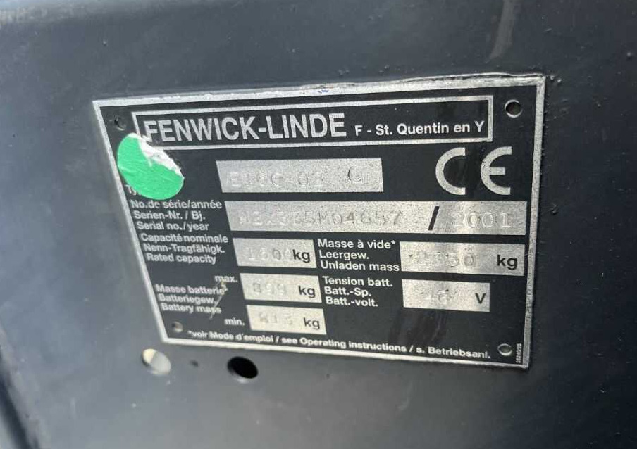 Linde E16C-01 - رافعة شوكية كهربائية: صور 4 Linde E16C-01 - رافعة شوكية كهربائية: صور 4