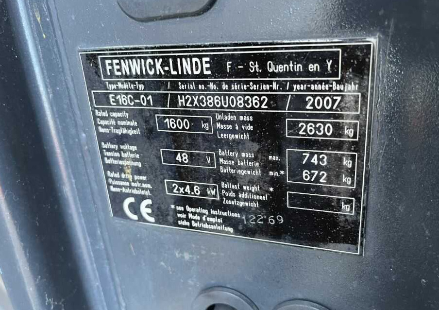 Linde E16C-01 - رافعة شوكية كهربائية: صور 4 Linde E16C-01 - رافعة شوكية كهربائية: صور 4