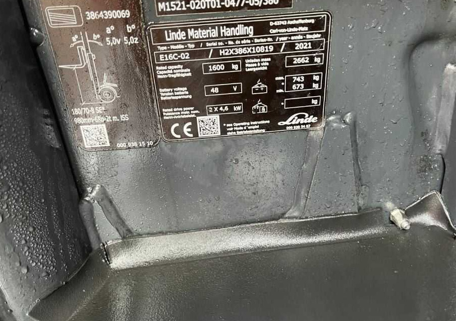 Linde E16C-02 - رافعة شوكية كهربائية: صور 4 Linde E16C-02 - رافعة شوكية كهربائية: صور 4