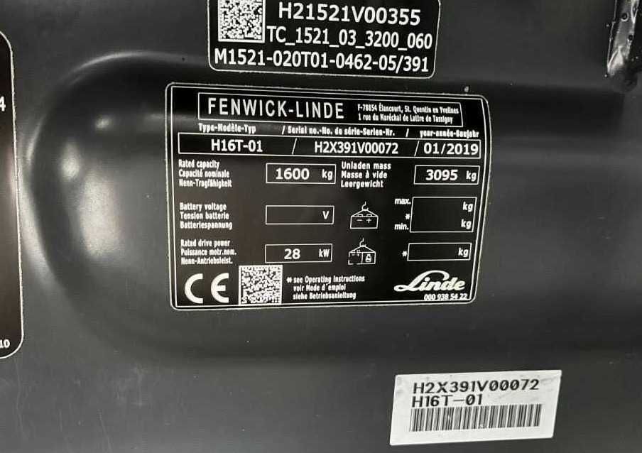 Linde H16T-01 - رافعة شوكية تعمل بالغاز: صور 4 Linde H16T-01 - رافعة شوكية تعمل بالغاز: صور 4