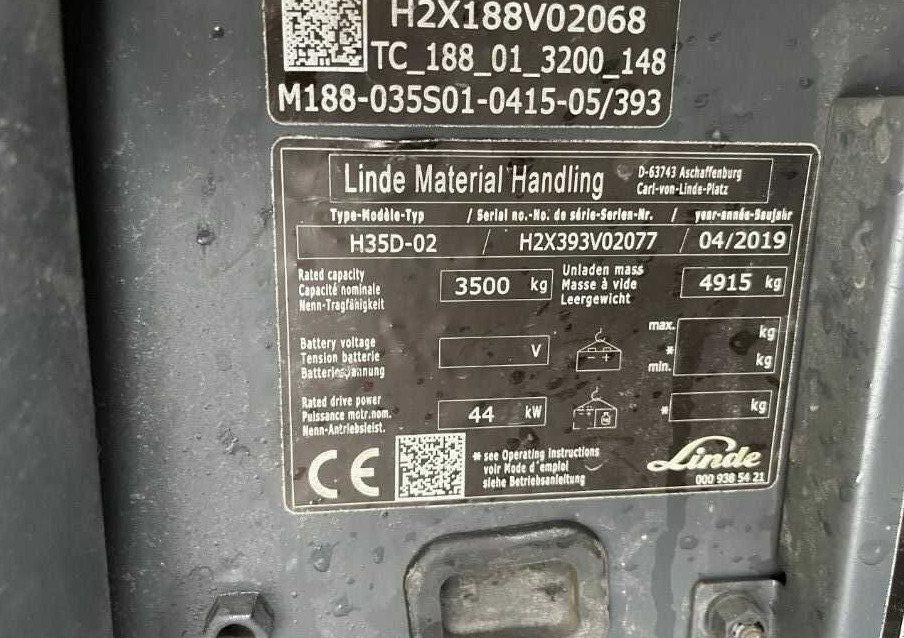 Linde H35D-02 - رافعة شوكية ديزل: صور 4 Linde H35D-02 - رافعة شوكية ديزل: صور 4