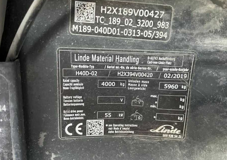 Linde H40D-01 - رافعة شوكية ديزل: صور 3 Linde H40D-01 - رافعة شوكية ديزل: صور 3