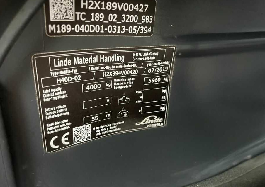 Linde H40D-02 - رافعة شوكية ديزل: صور 4 Linde H40D-02 - رافعة شوكية ديزل: صور 4
