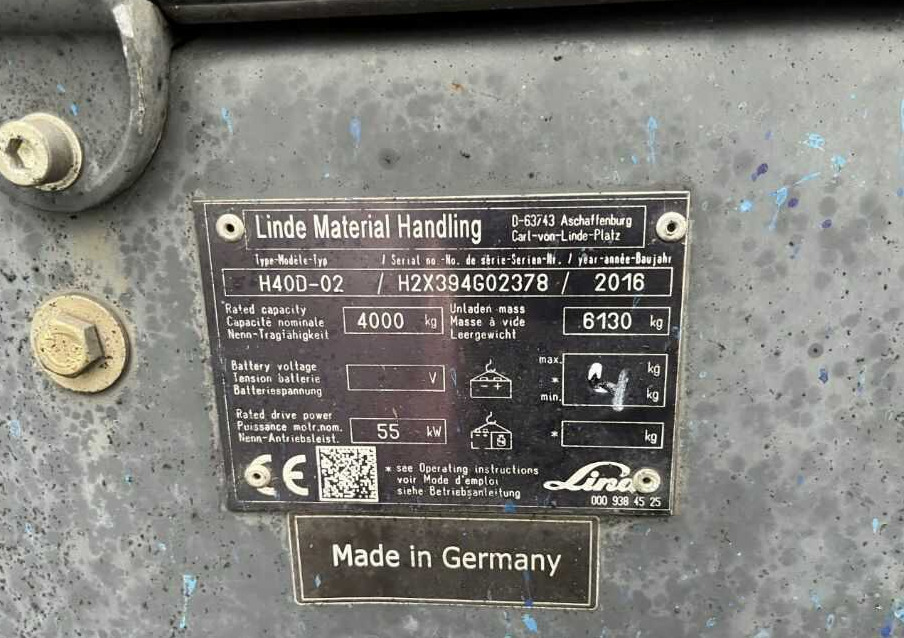 Linde H40D-02 - رافعة شوكية ديزل: صور 4 Linde H40D-02 - رافعة شوكية ديزل: صور 4