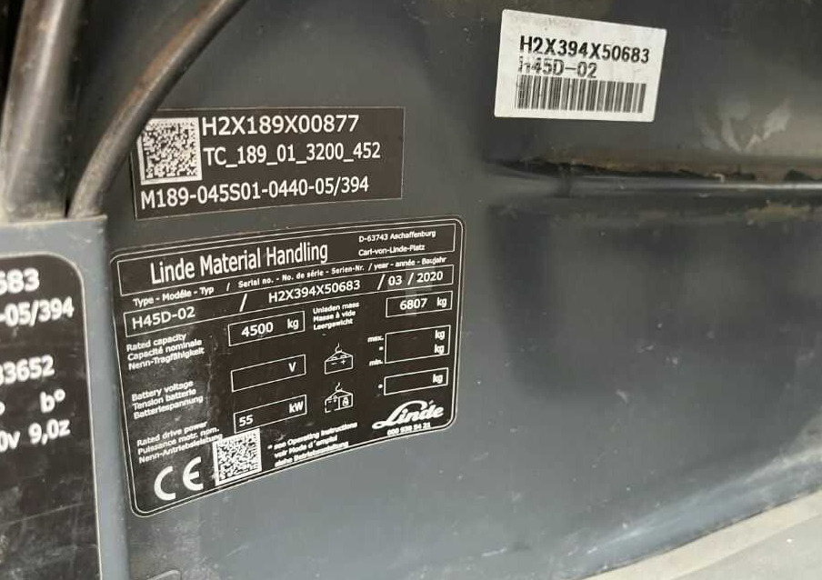 Linde H45D-02 - رافعة شوكية ديزل: صور 4 Linde H45D-02 - رافعة شوكية ديزل: صور 4