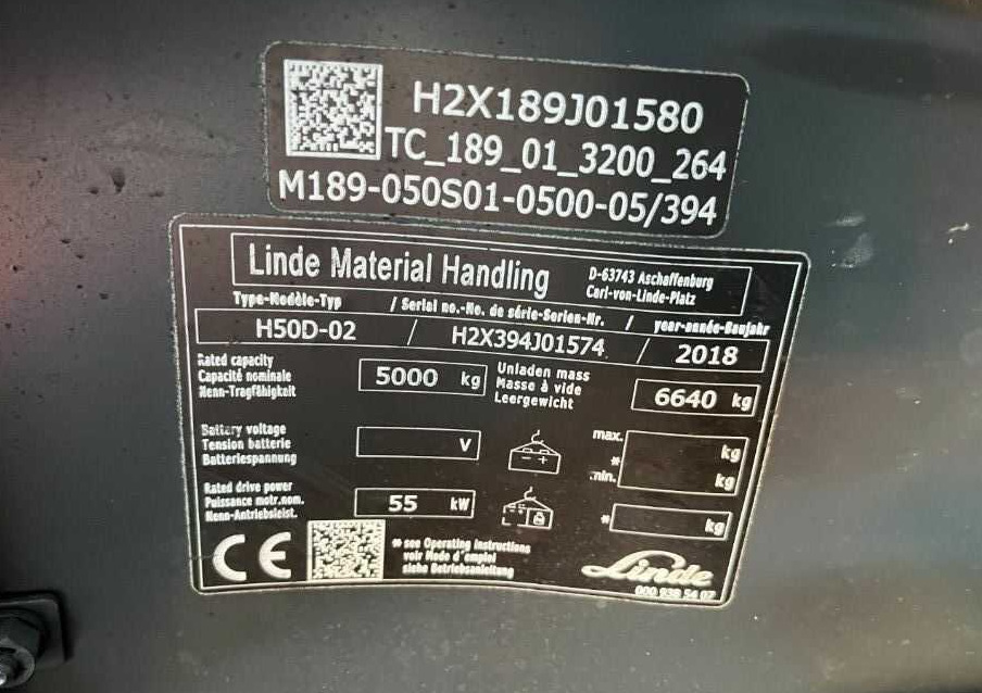 Linde H50D-02 - رافعة شوكية ديزل: صور 4 Linde H50D-02 - رافعة شوكية ديزل: صور 4