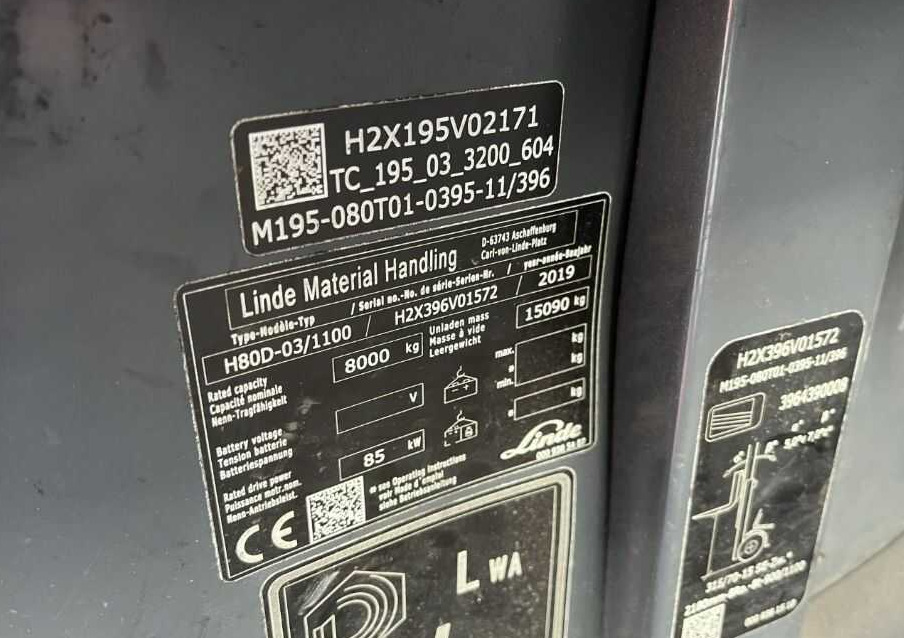 Linde H80D-03/1100 - رافعة شوكية ديزل: صور 4 Linde H80D-03/1100 - رافعة شوكية ديزل: صور 4