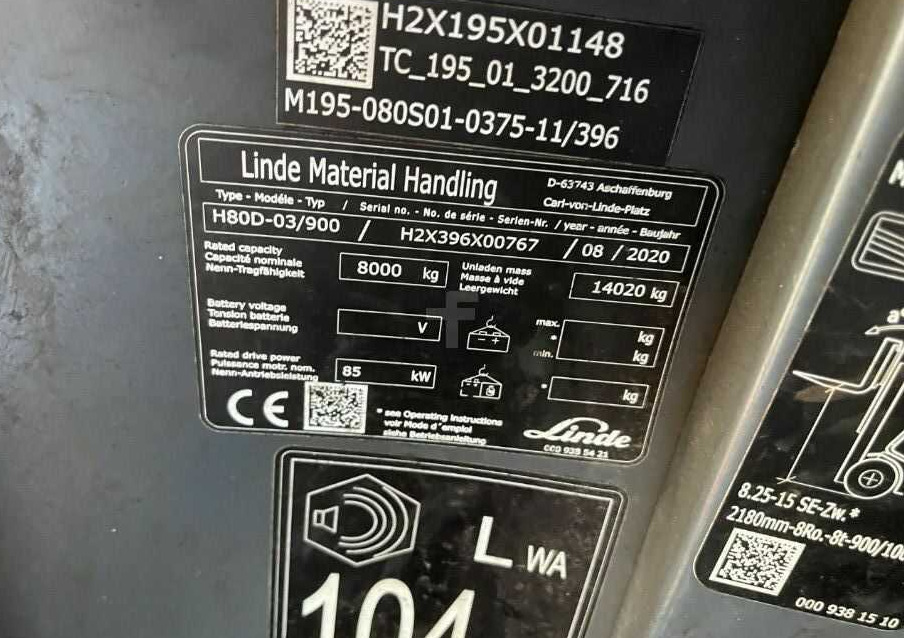 Linde H80D-03/900 - رافعة شوكية ديزل: صور 4 Linde H80D-03/900 - رافعة شوكية ديزل: صور 4
