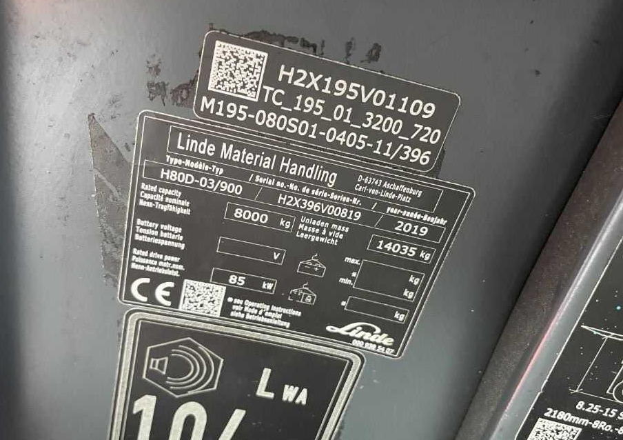Linde H80D-03/900 - رافعة شوكية ديزل: صور 4 Linde H80D-03/900 - رافعة شوكية ديزل: صور 4