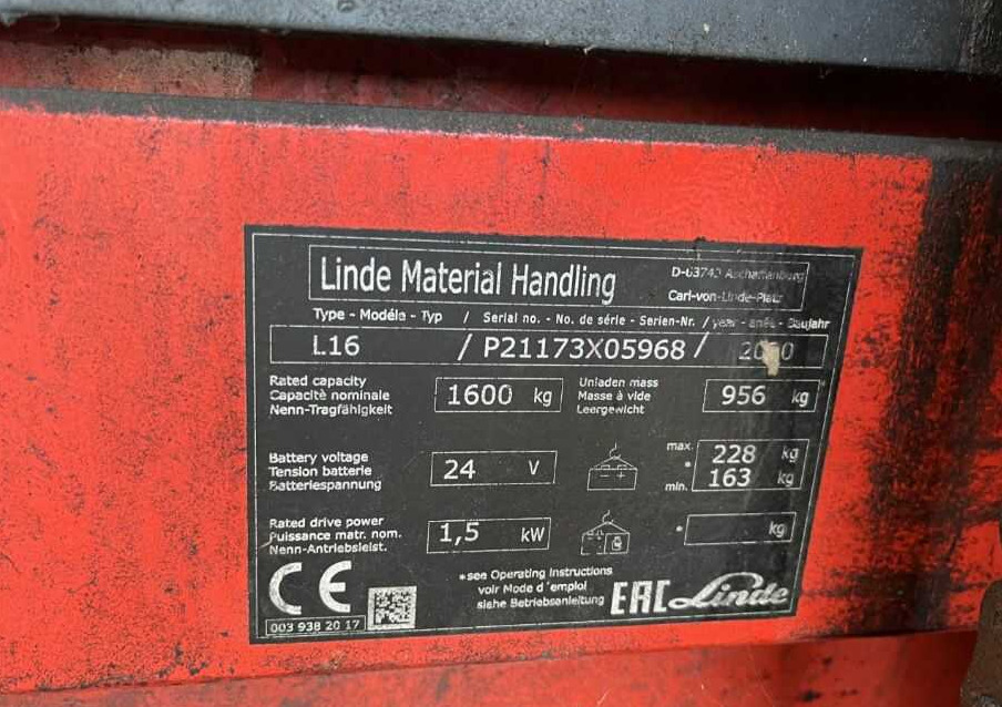 Linde L16 - معدات تكديس: صور 4 Linde L16 - معدات تكديس: صور 4