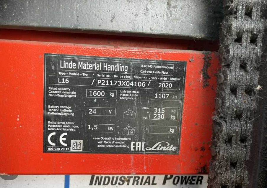 Linde L16 - معدات تكديس: صور 4 Linde L16 - معدات تكديس: صور 4