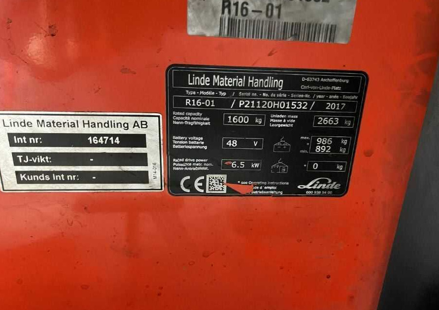 Linde R16-01 - شاحنة مناولة: صور 4 Linde R16-01 - شاحنة مناولة: صور 4