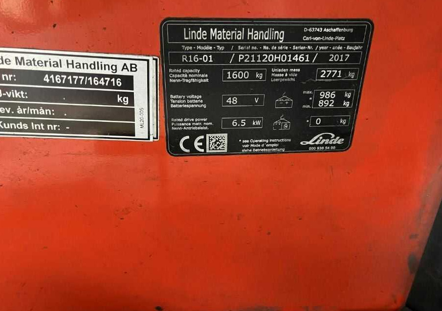 Linde R16-01 - شاحنة مناولة: صور 4 Linde R16-01 - شاحنة مناولة: صور 4