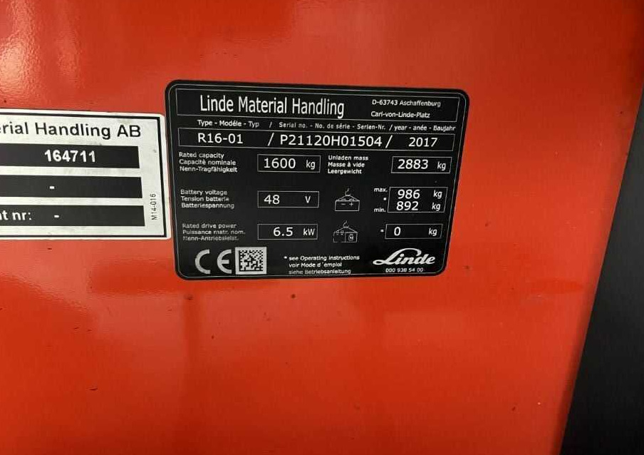 Linde R16-01 - شاحنة مناولة: صور 4 Linde R16-01 - شاحنة مناولة: صور 4