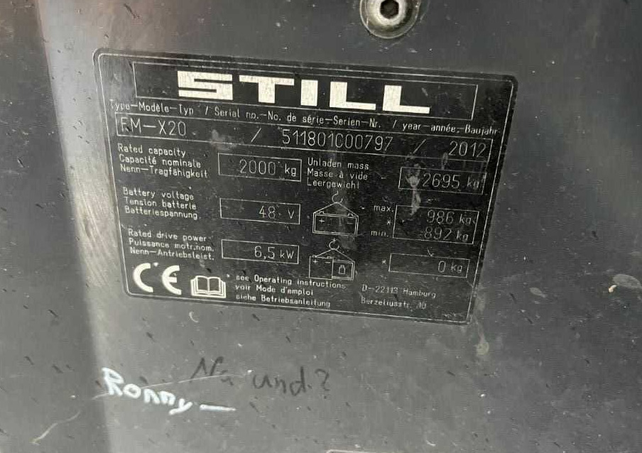 Still FM-X20 - شاحنة مناولة: صور 4 Still FM-X20 - شاحنة مناولة: صور 4