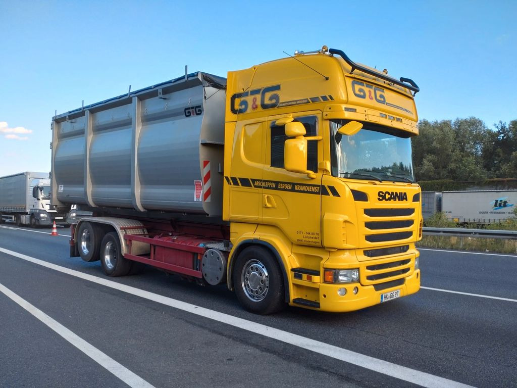 Scania R 730 Abroller voll Luft Scania R 730 Abroller voll Luft - شاحنة ذات الخطاف: صور 1 Scania R 730 Abroller voll Luft Scania R 730 Abroller voll Luft - شاحنة ذات الخطاف: صور 1