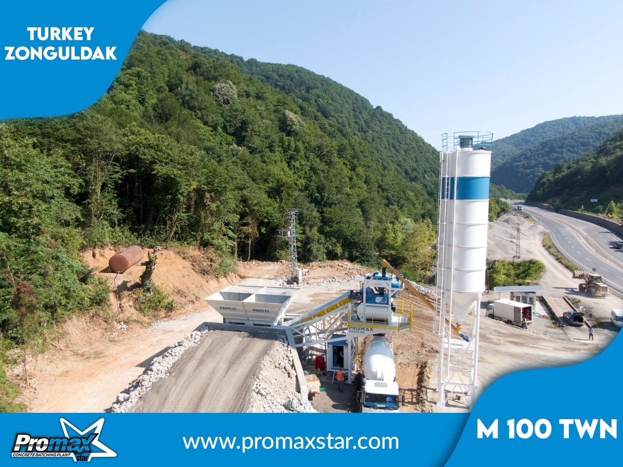 جديد مصنع خلط الخرسانة PROMAX MOBILE CONCRETE BATCHING PLANT M100-TWN (100m3/h): صور 6