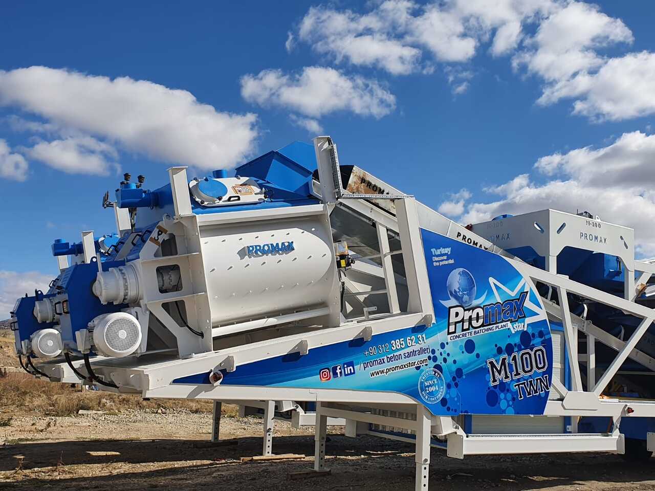 جديد مصنع خلط الخرسانة PROMAX MOBILE CONCRETE BATCHING PLANT M100-TWN (100m3/h): صور 8